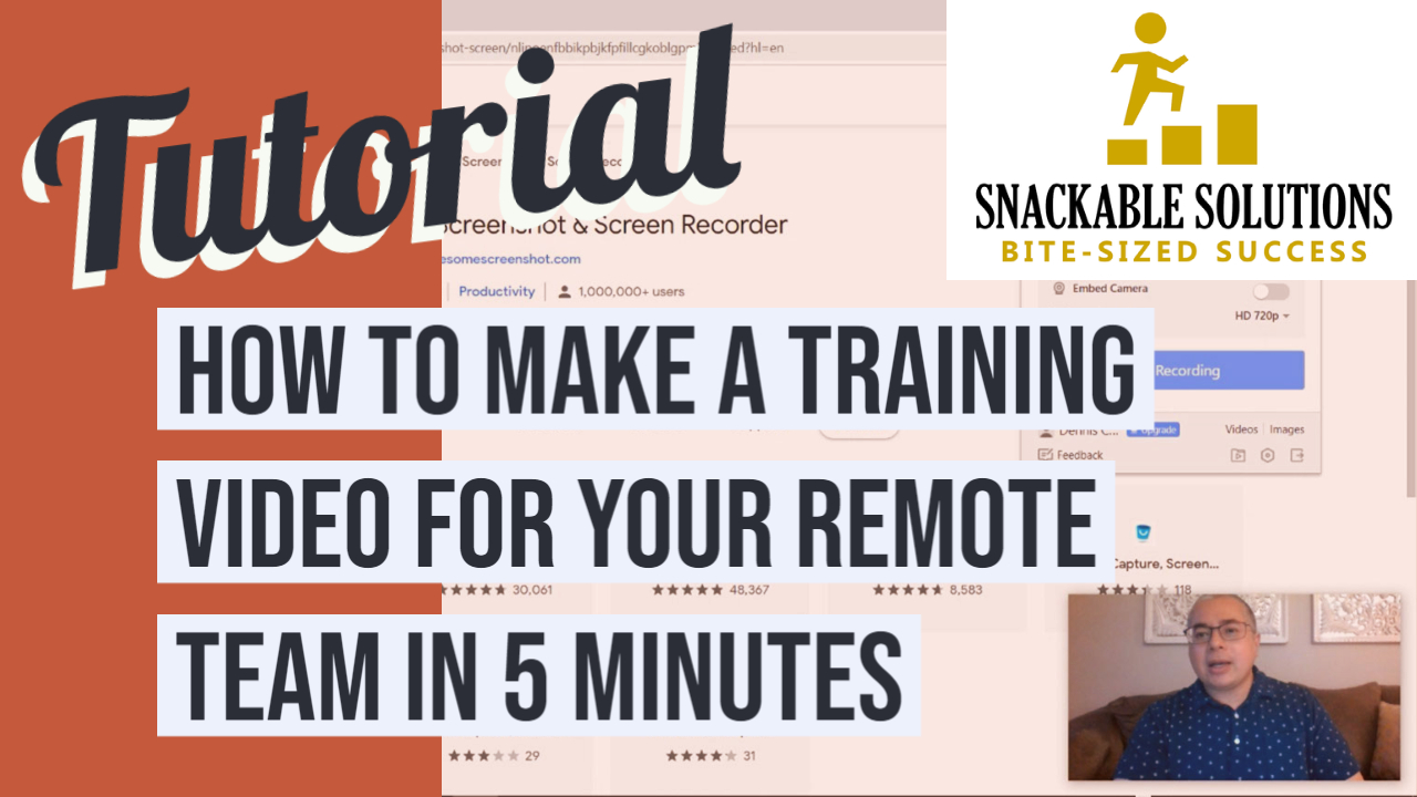 how to make a training video for your remote team